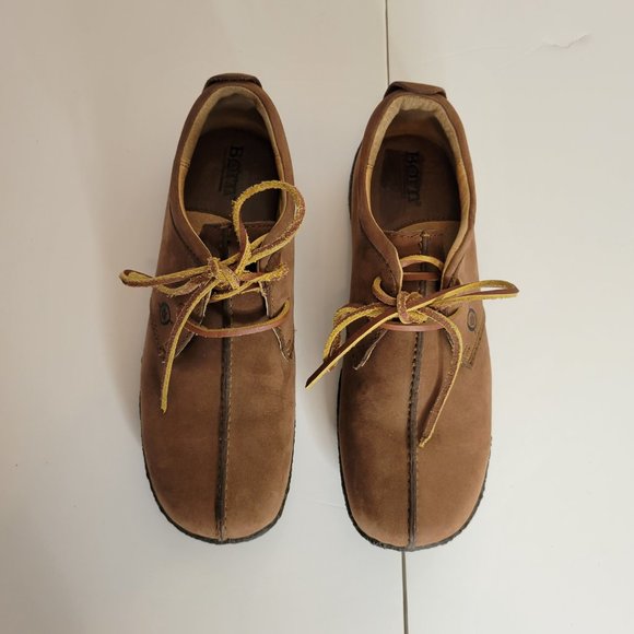 Born Women's Nubuck Leather Brown Lace Up's  Size 7.5 / 38.5 - Picture 4 of 10